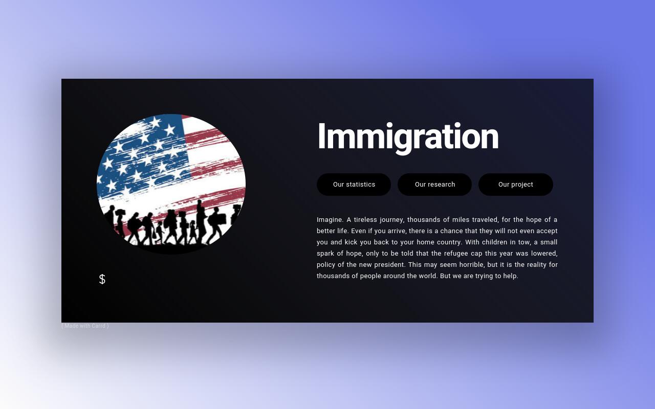 Carrd profile picture for @immigration